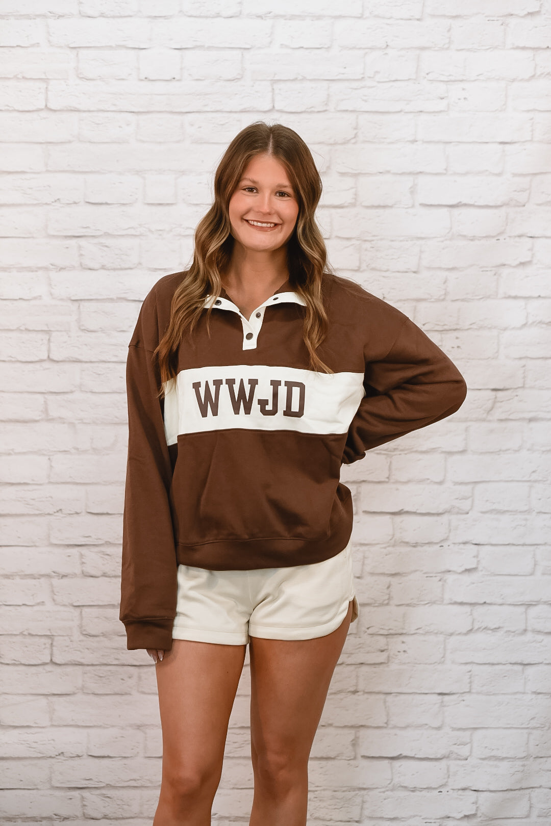 Walk With Jesus Colorblock Pullover