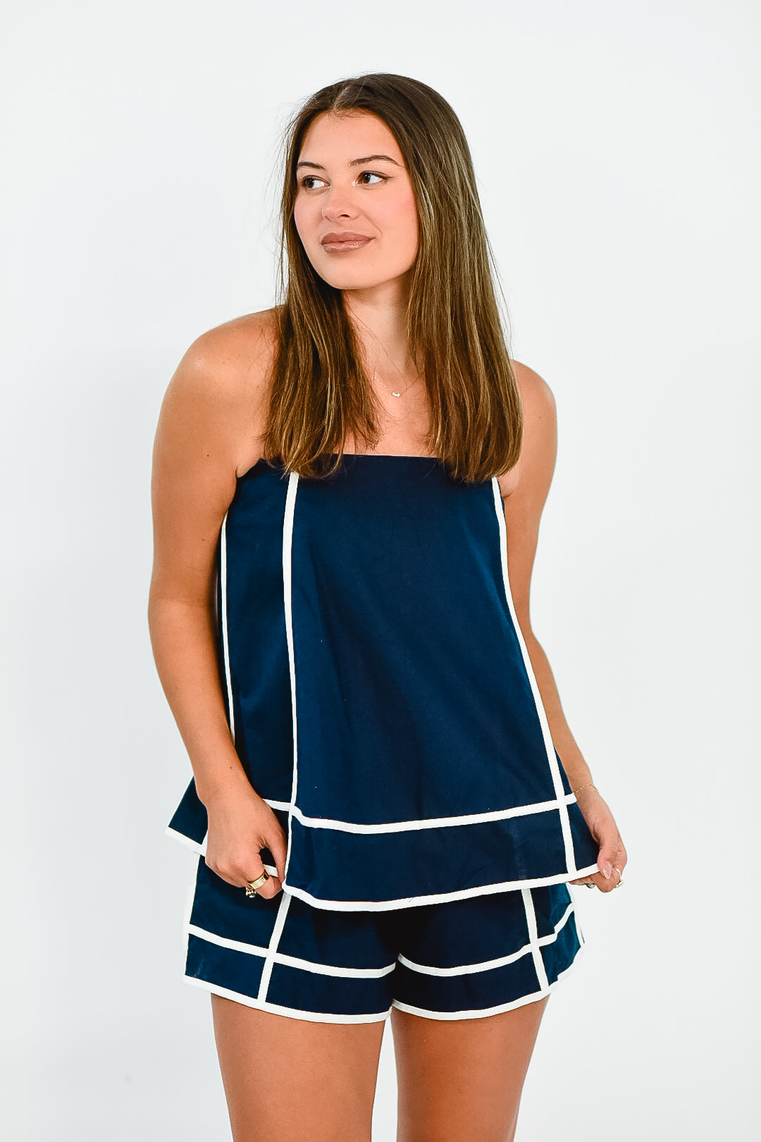 Sail Away Strapless Romper