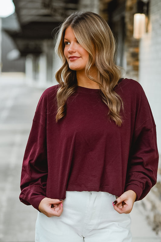 Merlot Twist Lounge Top
