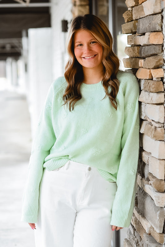 Mint Bliss One Size Sweater