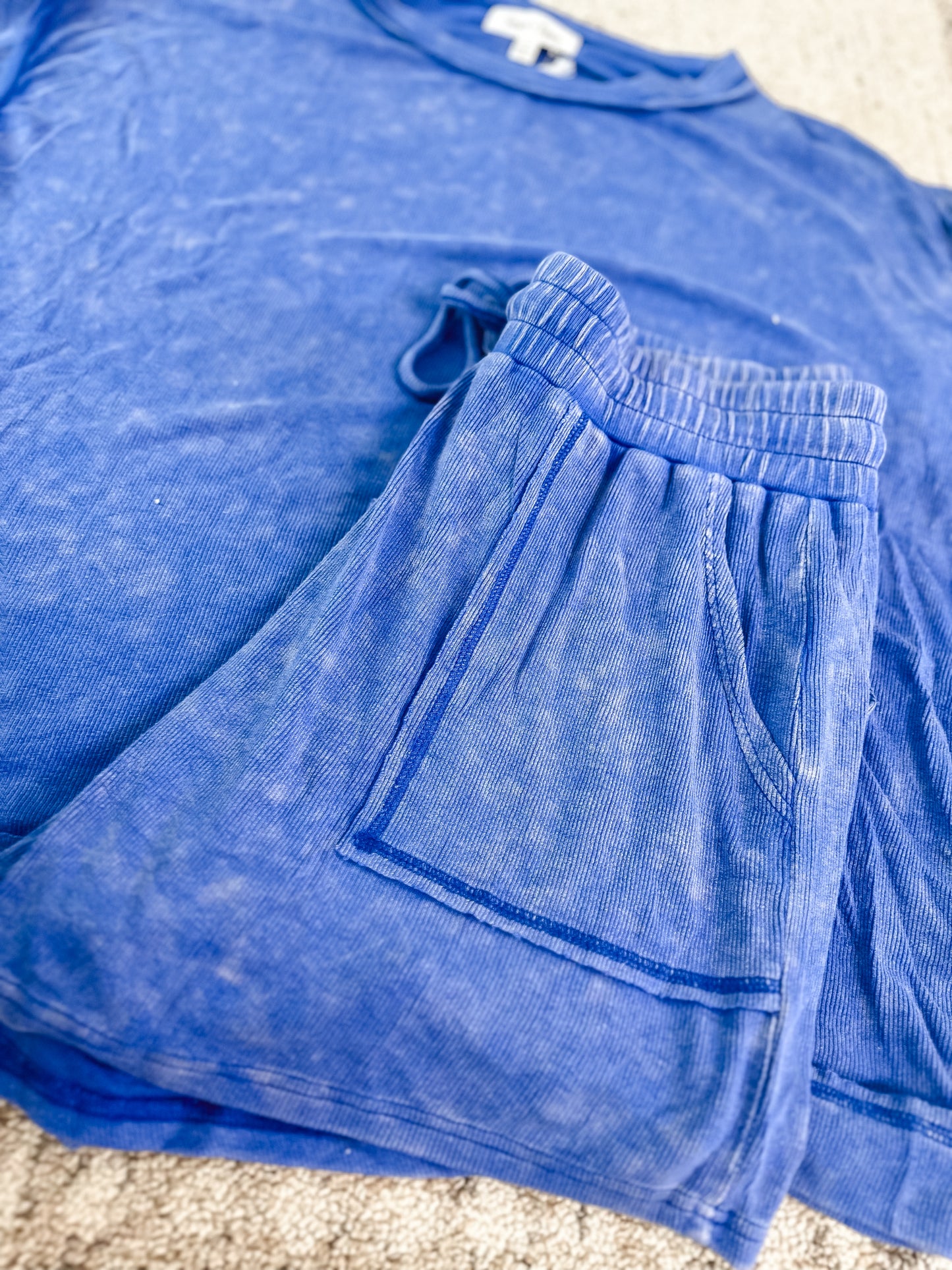 Indigo Ease Ribbed Set