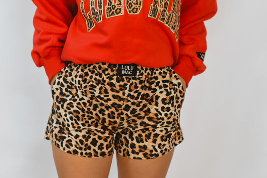 Lulu Mac Leopard Boxer Shorts