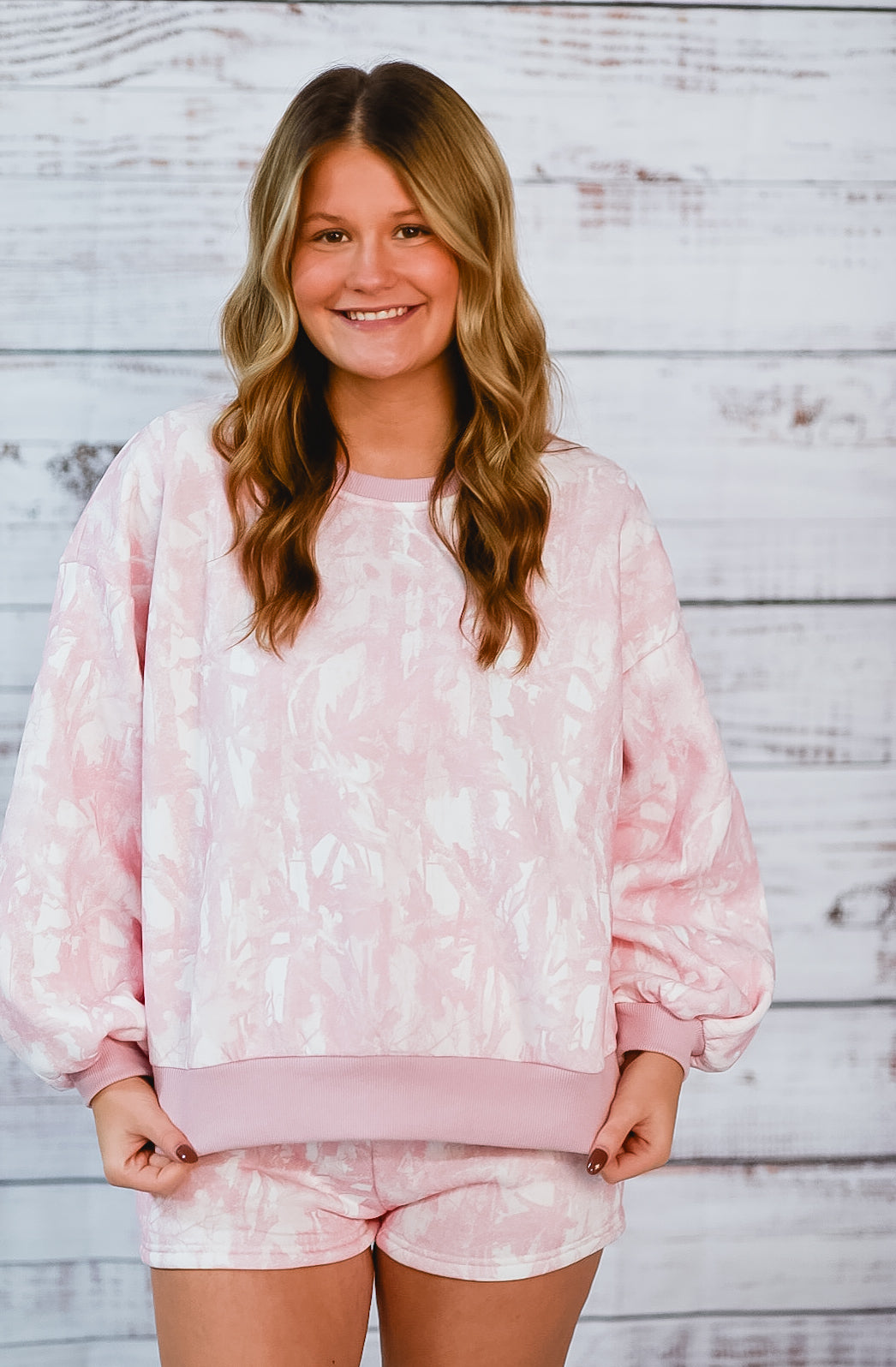 Blush Camo Cozy Lounge Set