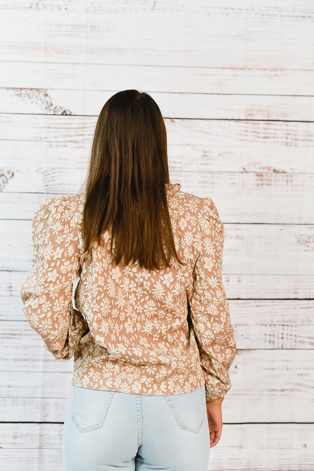 Bloom & Beige Embroidered Top