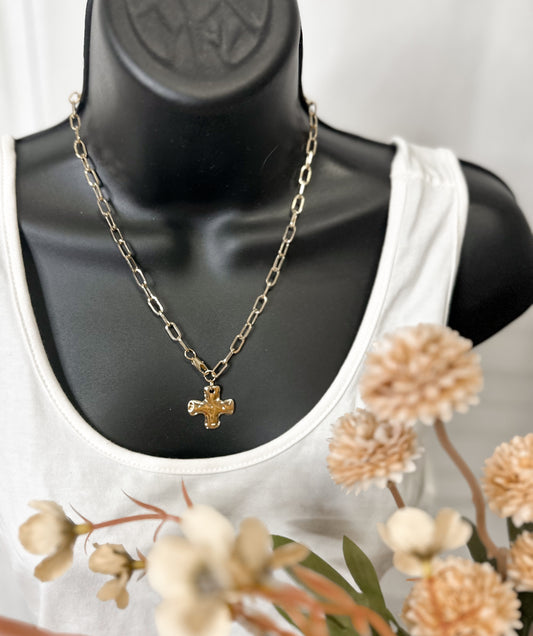 Faithful Shine Cross Necklace