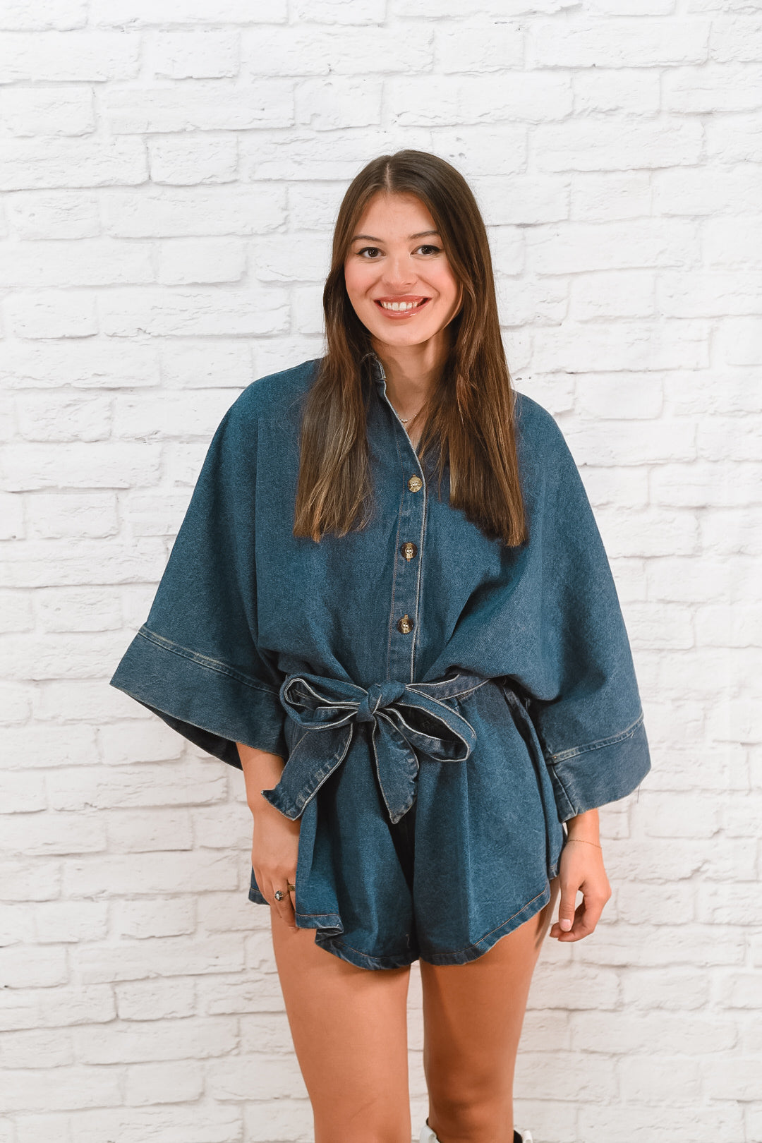 Blue Ridge Belle Denim Romper