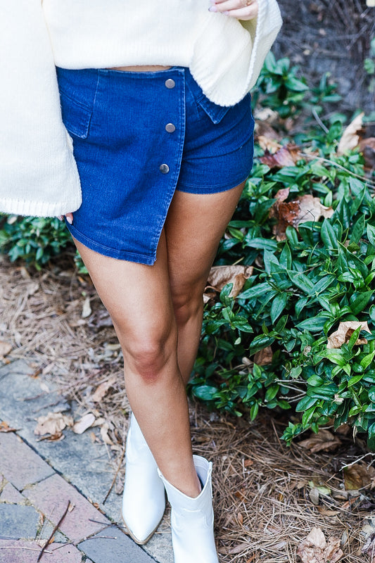 Daphne Denim Skort
