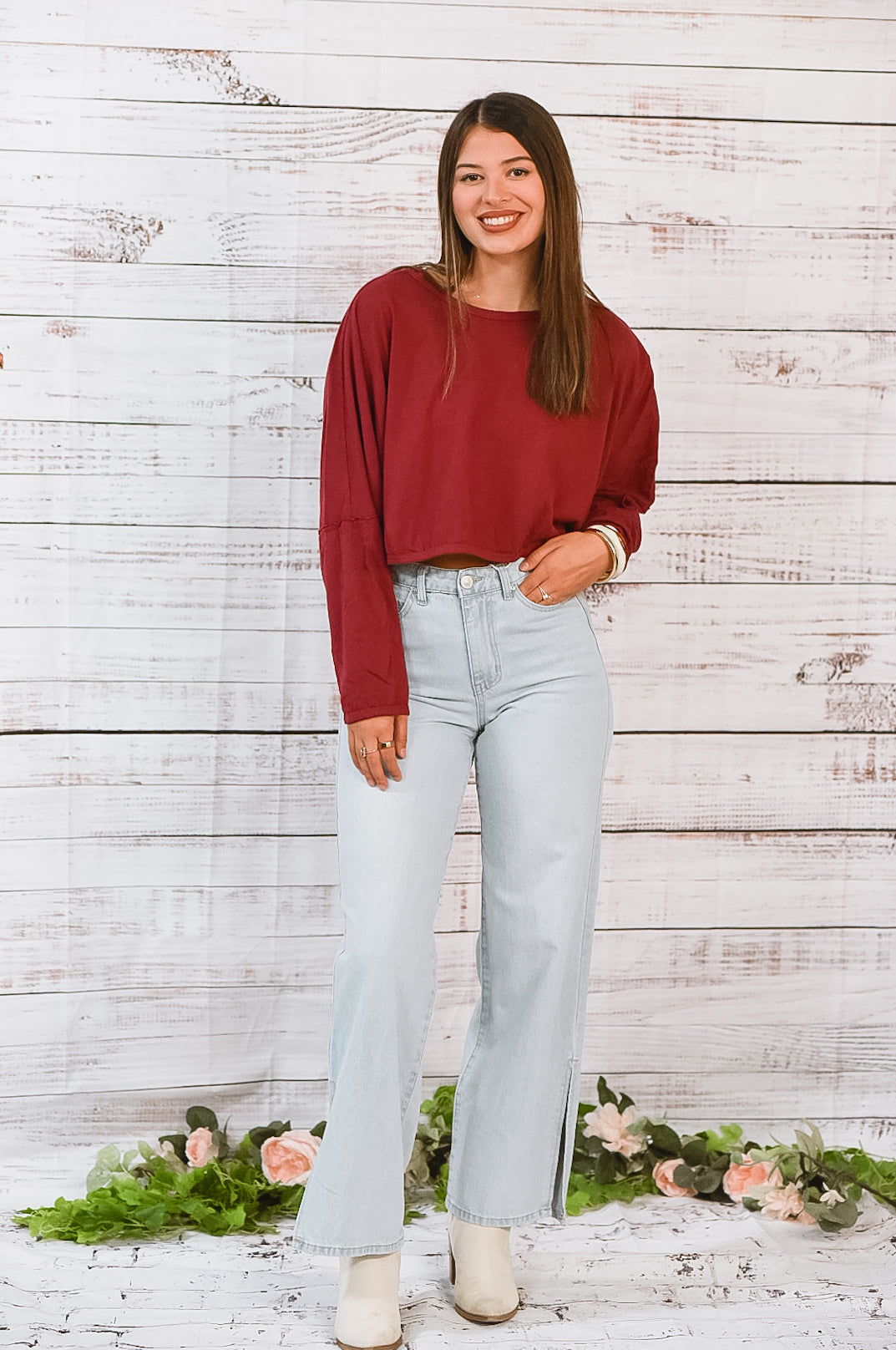 Berry Bliss Cropped Pullover